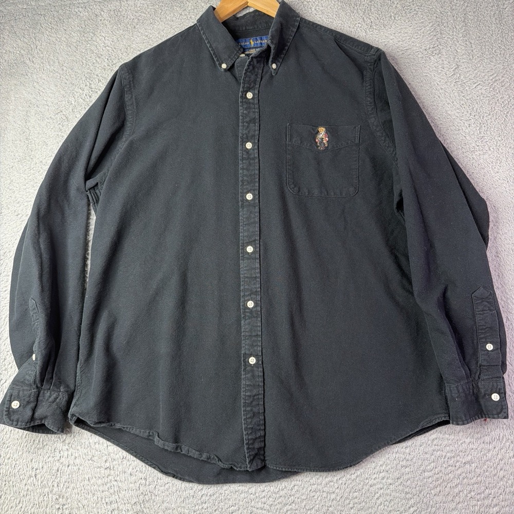Polo Ralph Lauren Men's XL Polo Bear XL Flannel Shirt Button Up Long Sleeve